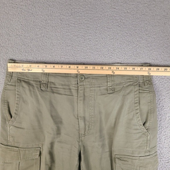Fossil Brand Cargo Pants Mens 36x33 Green Utility Pockets Cotton‎ - Picture 12 of 16